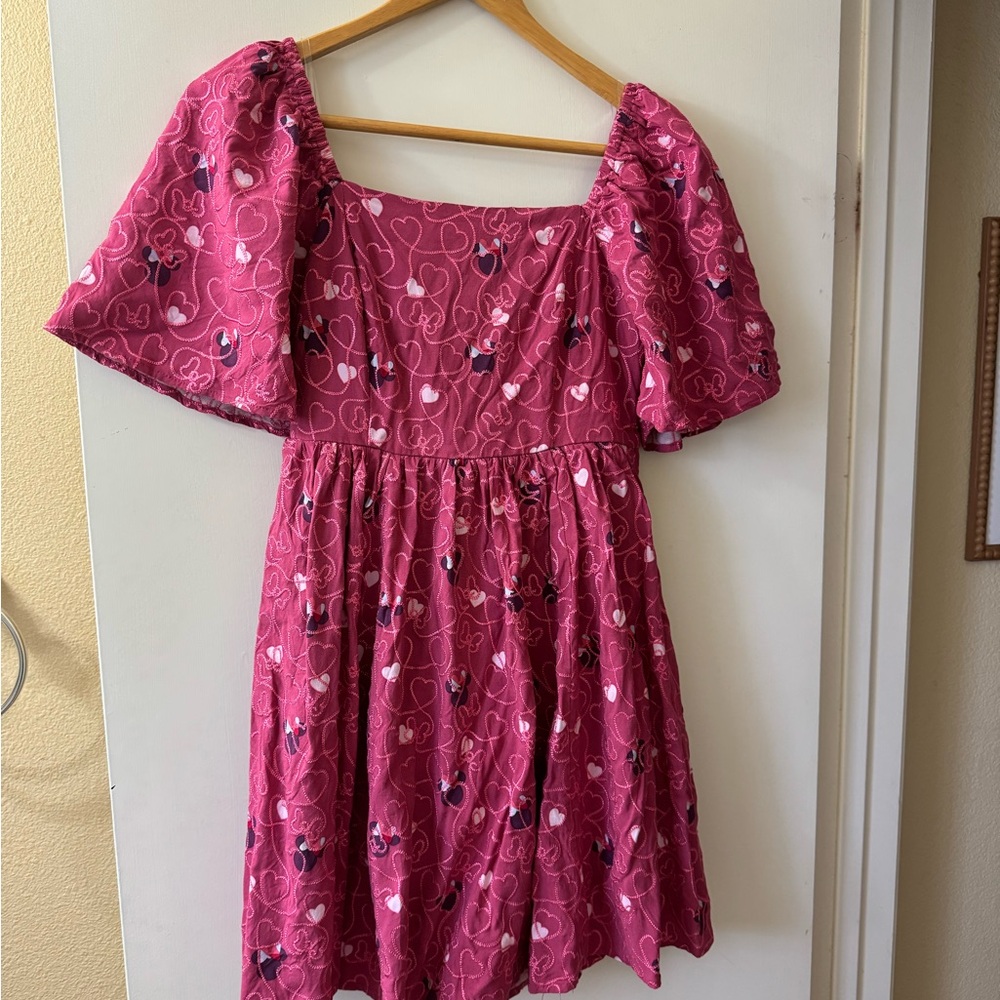 Disney Pink Embroidered Dress